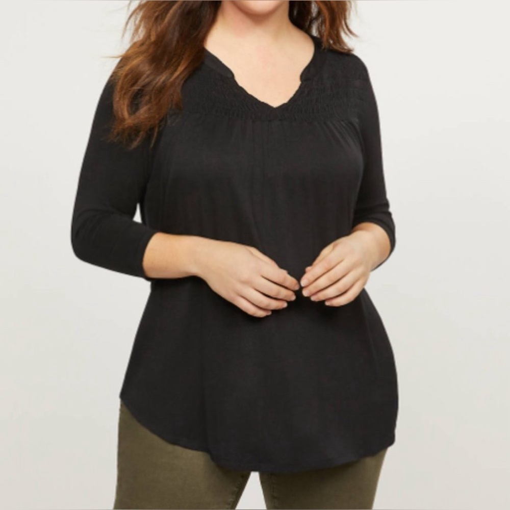 Lane Bryant Black Swing Top Size 22/24